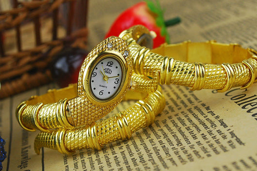 Reloj Pulsera Lujo Serpiente con Diamantes Personalizados - Image 4