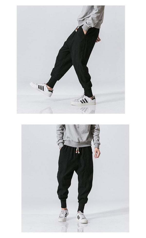 Pantalones de Invierno Estilo Chino en Algodón y Lino - Comodidad y Elegancia
