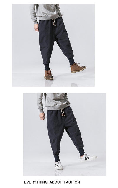 Pantalones de Invierno Estilo Chino en Algodón y Lino - Comodidad y Elegancia - Image 3
