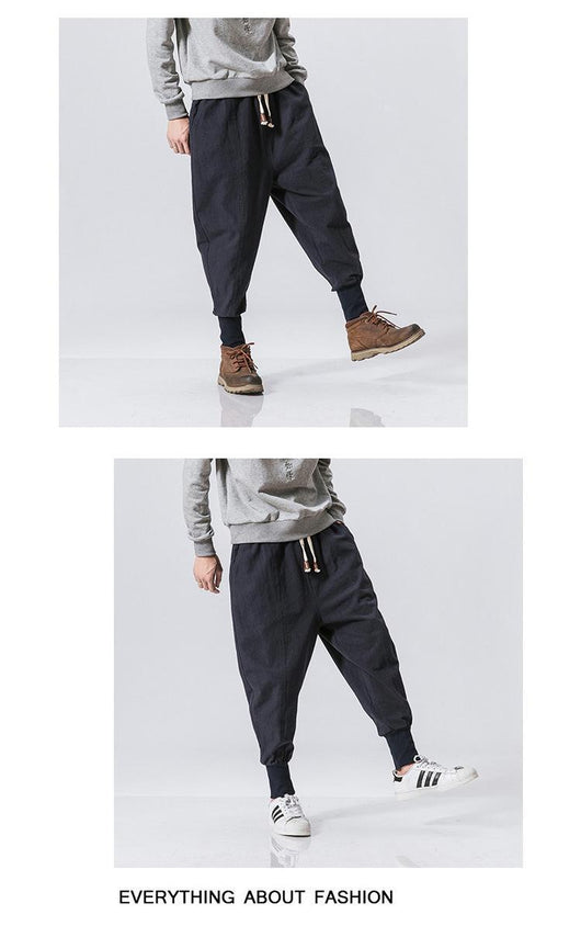 Pantalones de Invierno Estilo Chino en Algodón y Lino - Comodidad y Elegancia - Image 3
