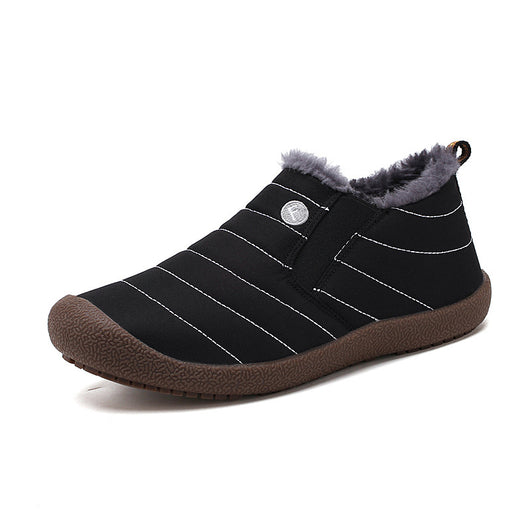 Botas Invierno Hombre Impermeables Forradas Pelaje Cálidas Slip-On Talla Grande - Image 11