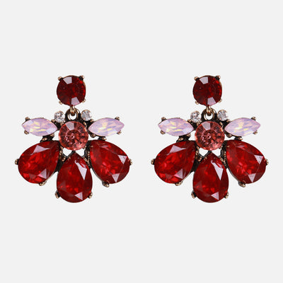 Aretes Colgantes Rojo Retro Diseño Atrevido Personalidad y Elegancia - Image 13