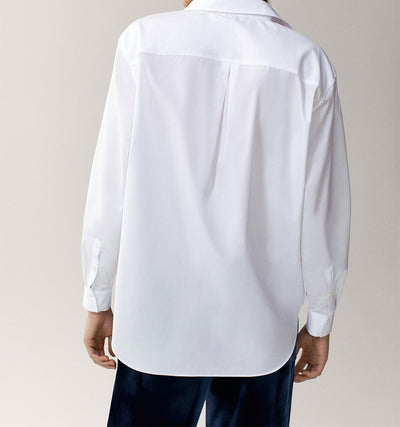 Camisa Versátil de Color Liso - Primavera y Otoño - Image 2