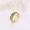 Anillo Esmeralda Verde Plata Joyería Japonesa