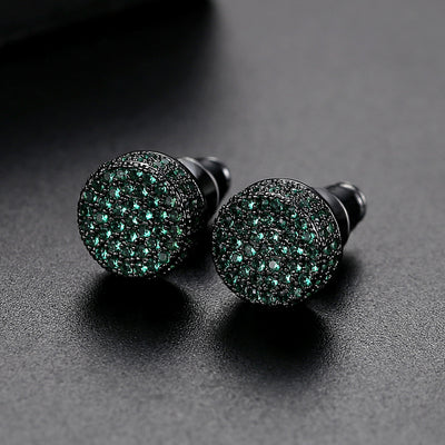 Aretes para Hombre JINSE con Zirconia Cúbica de 9mm - Estilo Hip Hop - Image 10