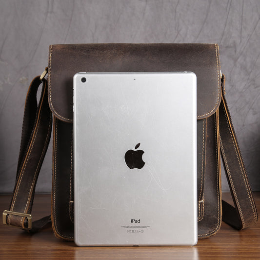 Bolsa Bandolera de Cuero Mad Horse Retro - Estilo Vintage para Hombre - Image 2