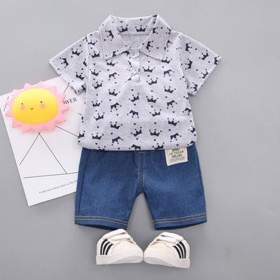Playera Infantil Estilo Coreano Manga Corta para Niño - Verano - Image 5