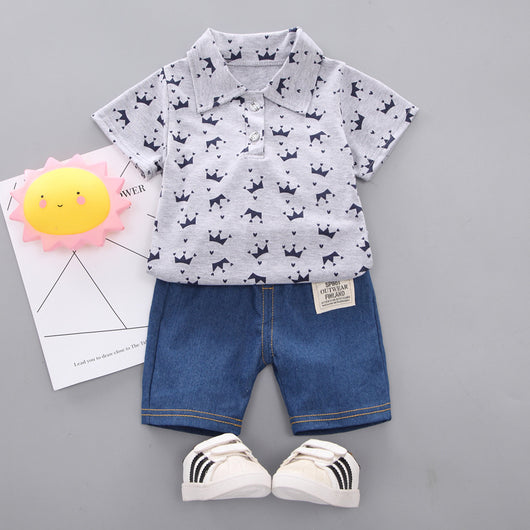 Playera Infantil Estilo Coreano Manga Corta para Niño - Verano - Image 5