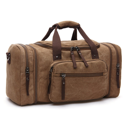 Mochila Mensajero de Lona para Viajes - Bolsa Portátil Versátil - Image 11