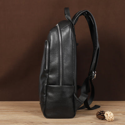 Mochila de Cuero Genuino Gran Capacidad para Hombre - Image 10