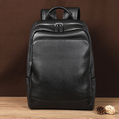 Mochila de Cuero Genuino Gran Capacidad para Hombre - Image 2