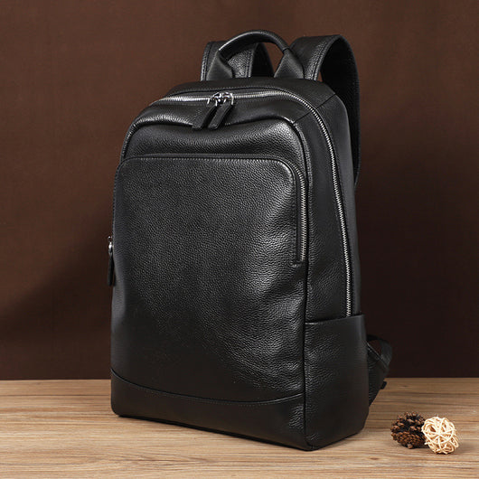 Mochila de Cuero Genuino Gran Capacidad para Hombre - Image 4