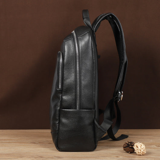 Mochila de Cuero Genuino Gran Capacidad para Hombre - Image 6