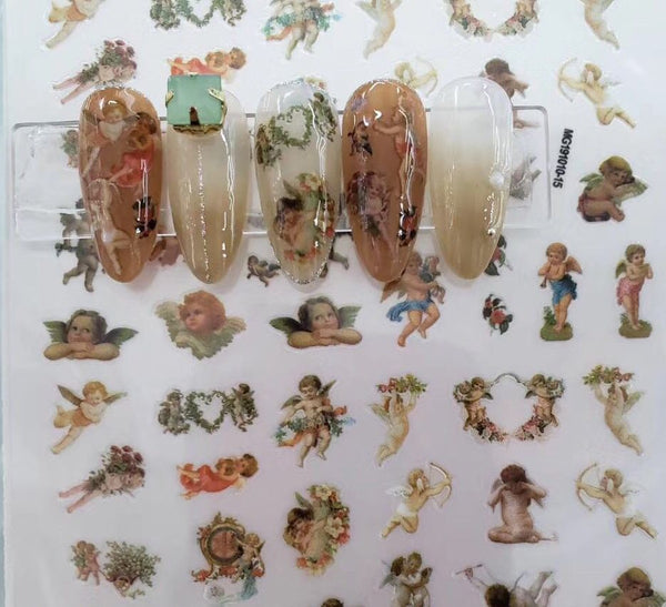 Pegatinas de Uñas Japonesas Angel Baby - Manicura sin Esfuerzo
