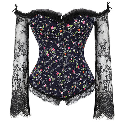 Corset Bustier Elegante con Mangas Largas - Estilo Steampunk y Gothic - Image 2