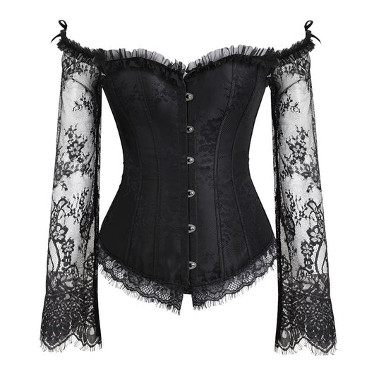 Corset Bustier Elegante con Mangas Largas - Estilo Steampunk y Gothic - Image 5