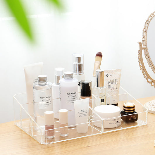 Organizador Transparente de Cosméticos con Compartimentos