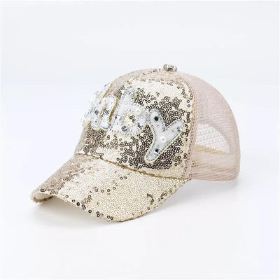 Gorra de Béisbol Unisex con Lentejuelas y Protección Solar - Image 6