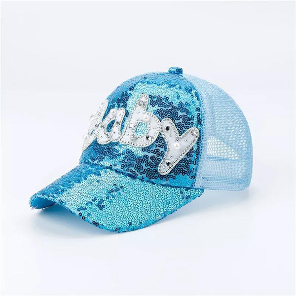 Gorra de Béisbol Unisex con Lentejuelas y Protección Solar