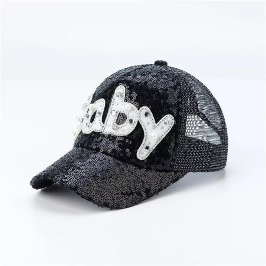 Gorra de Béisbol Unisex con Lentejuelas y Protección Solar - Image 3