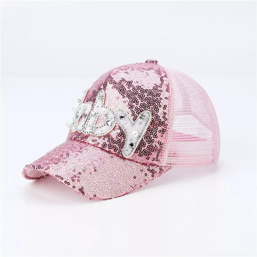 Gorra de Béisbol Unisex con Lentejuelas y Protección Solar - Image 4