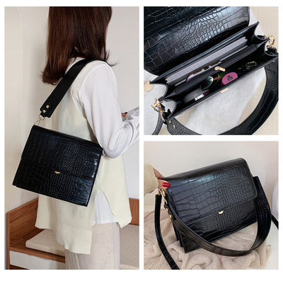 Bolso de Hombro Cuadrado Patrón Piedra - Image 12