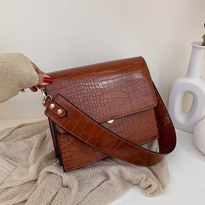 Bolso de Hombro Cuadrado Patrón Piedra - Image 4