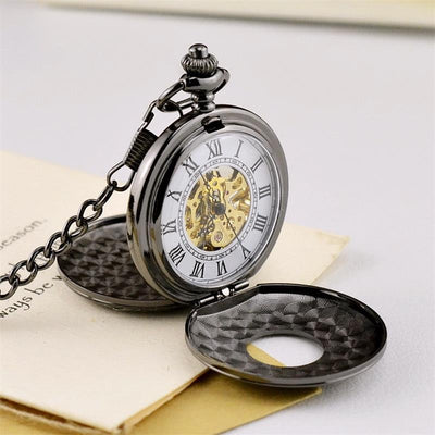 Reloj de Bolsillo Mecánico Retro - Regalo Elegante Unisex - Image 7