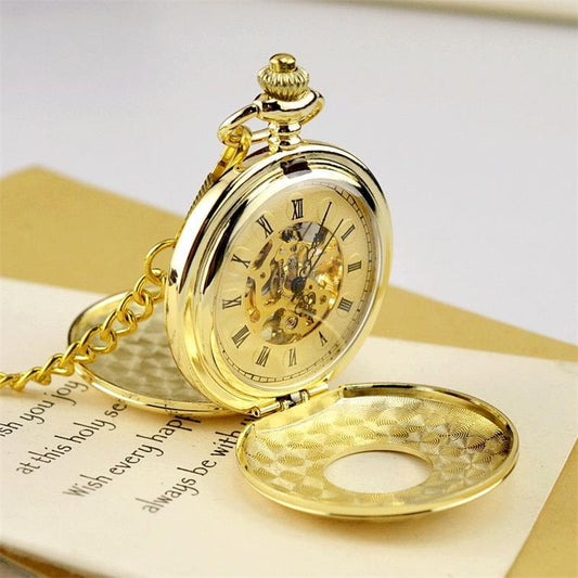 Reloj de Bolsillo Mecánico Retro - Regalo Elegante Unisex - Image 2