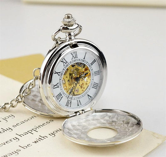 Reloj de Bolsillo Mecánico Retro - Regalo Elegante Unisex - Image 4