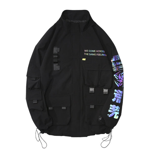 Chaqueta Funcional Reflectante Multi-bolsillos para Hombre