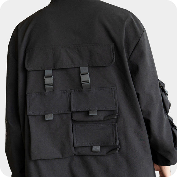 Chaqueta Funcional Reflectante Multi-bolsillos para Hombre