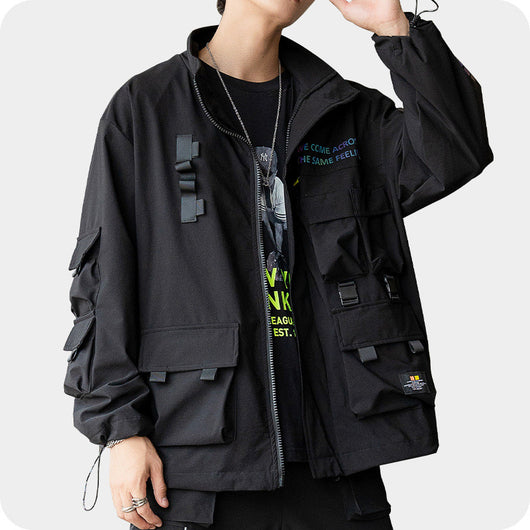 Chaqueta Funcional Reflectante Multi-bolsillos para Hombre - Image 3