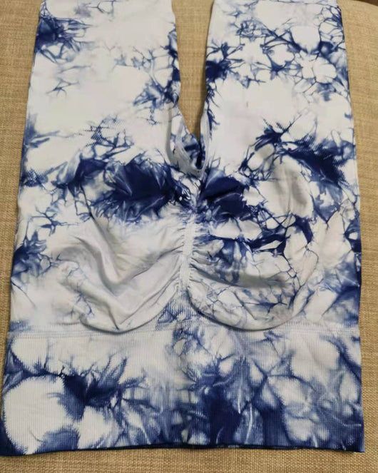 Pantalones Deportivos de Fitness Tie-Dye de Cintura Alta para Mujer - Image 8