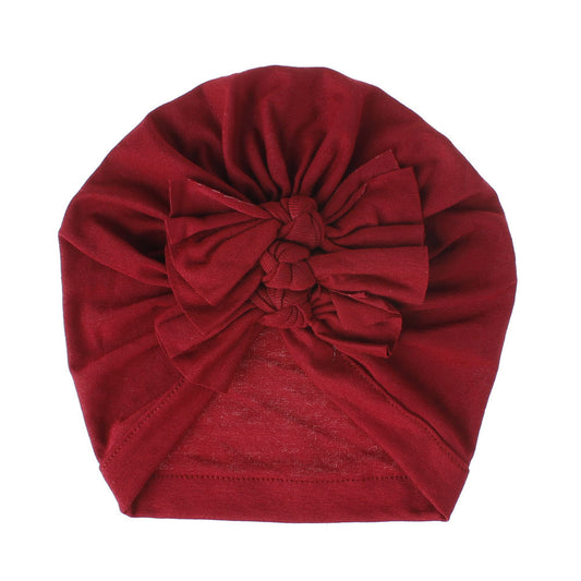 Gorro de Bebé Recién Nacido con Moño Anudado - Image 2