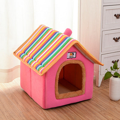 Casa Cálida para Mascotas Pequeñas - Cama Teddy Acogedora Todo Clima - Image 9