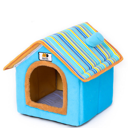 Casa Cálida para Mascotas Pequeñas - Cama Teddy Acogedora Todo Clima - Image 2