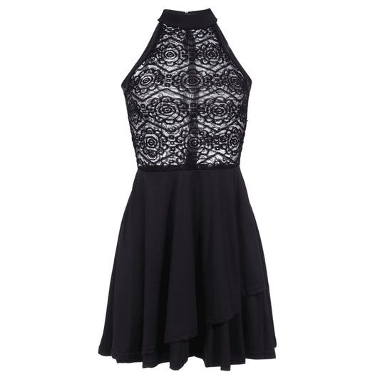 Falda Verano Encaje Elegante con Detalles Cosidos Estilo Europeo