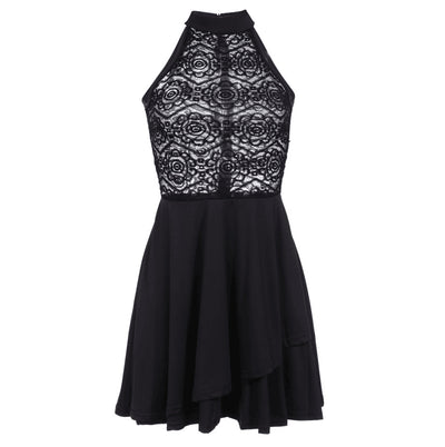 Falda Verano Encaje Elegante con Detalles Cosidos Estilo Europeo
