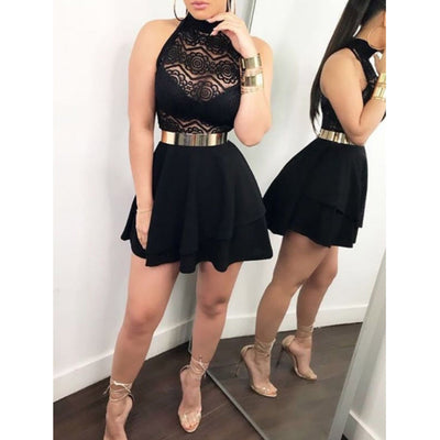 Falda Verano Encaje Elegante con Detalles Cosidos Estilo Europeo - Image 5