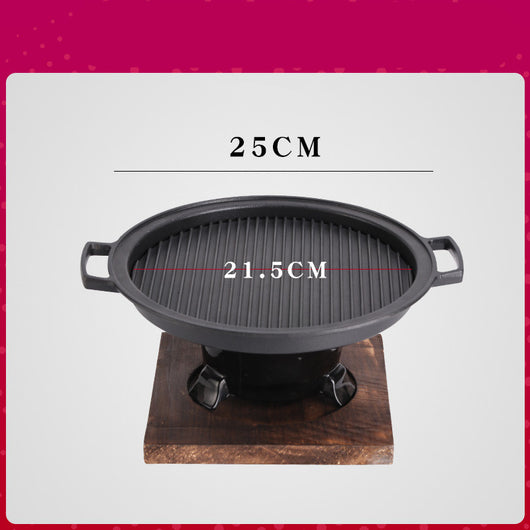 Plancha Parrilla Antiadherente Tradicional con Carbón para Té y Asados - Image 10