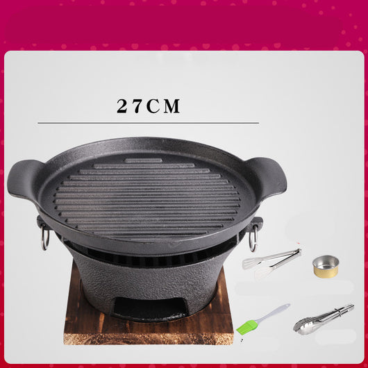 Plancha Parrilla Antiadherente Tradicional con Carbón para Té y Asados - Image 3