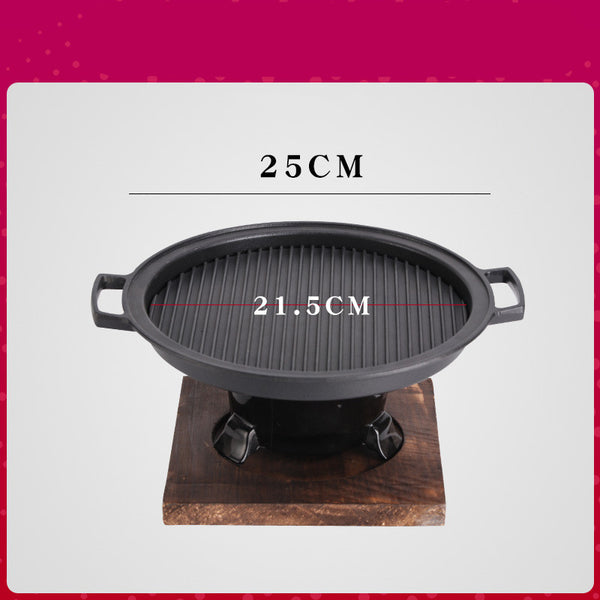 Plancha Parrilla Antiadherente Tradicional con Carbón para Té y Asados - Image 4