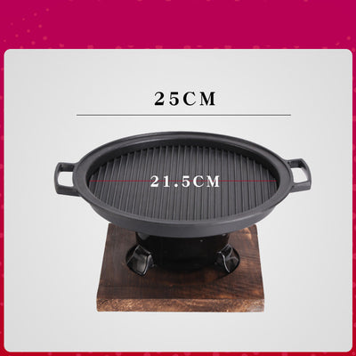 Plancha Parrilla Antiadherente Tradicional con Carbón para Té y Asados - Image 4