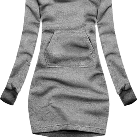 Suéter Largo Ajustado Casual para Mujer