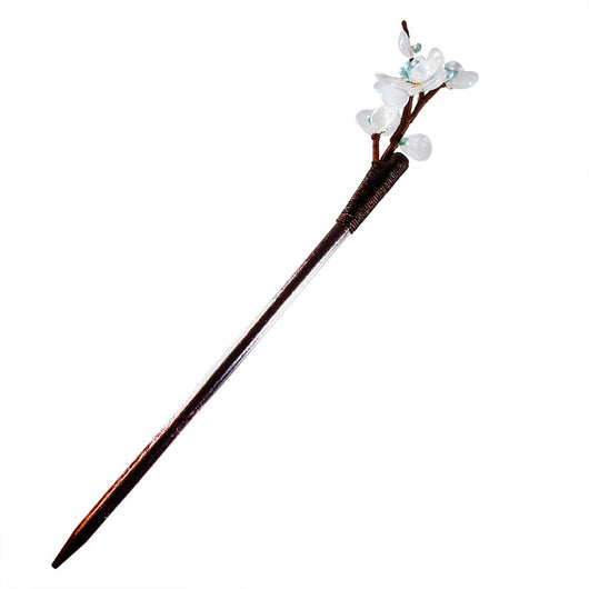 Pasador de Pelo Hada de Ciruela Artesanal - Accesorio Hanfu Net Red Premium - Image 3