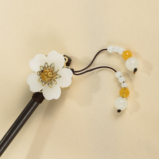 Pasador de Pelo Hada de Ciruela Artesanal - Accesorio Hanfu Net Red Premium - Image 7
