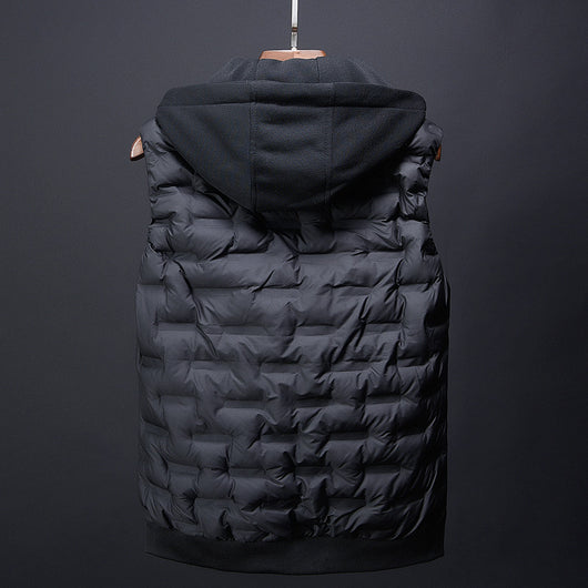 Chaleco Acolchado con Capucha para Hombre - Abrigo Invernal Cálido - Image 12