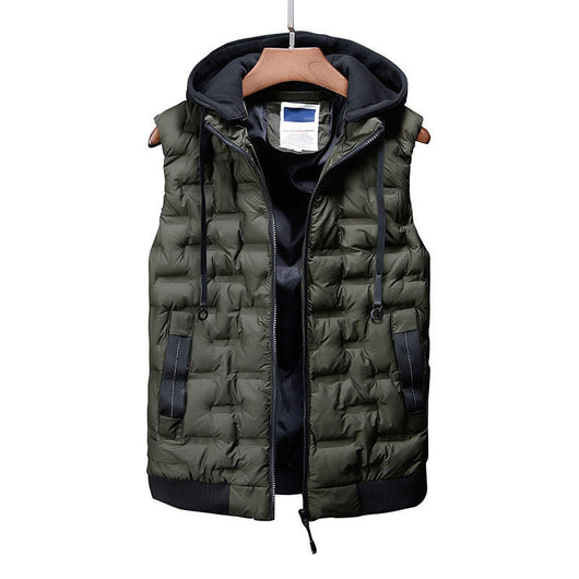 Chaleco Acolchado con Capucha para Hombre - Abrigo Invernal Cálido