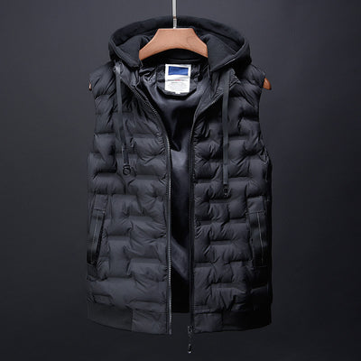 Chaleco Acolchado con Capucha para Hombre - Abrigo Invernal Cálido - Image 4